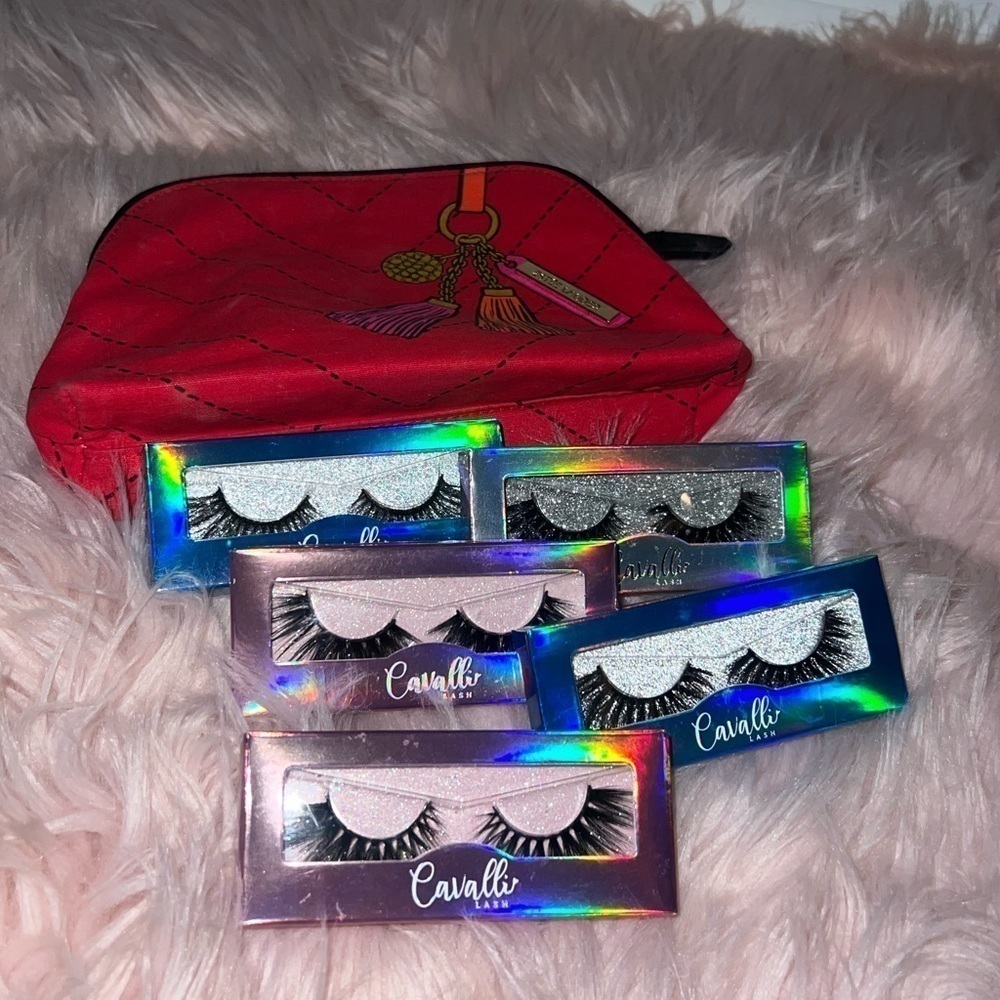 Cavalli lashes + makeup bag